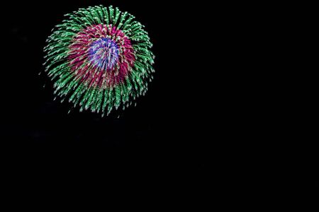 Fireworks light up the skyの写真素材