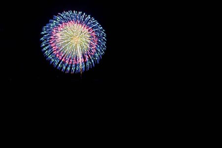 Fireworks light up the skyの写真素材