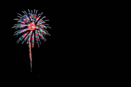Fireworks light up the skyの写真素材