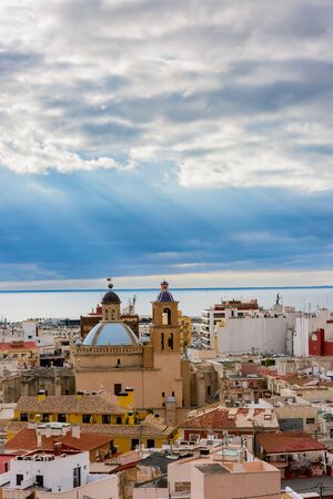san nicolas cathedral in alicante, spainの写真素材