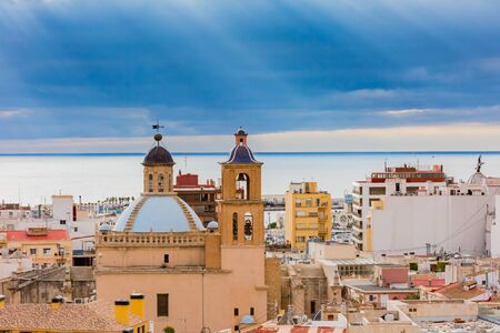 san nicolas cathedral in alicante, spainの写真素材