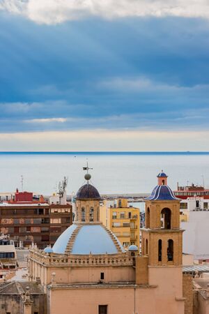 san nicolas cathedral in alicante, spainの写真素材
