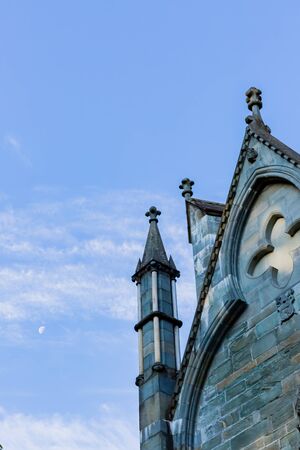 nidarosdomen cathedral in trondheim, norwayの写真素材