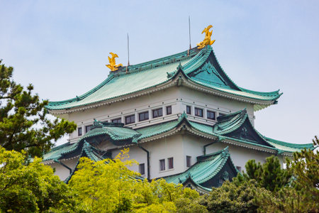 old japanese castle, nagoya joのeditorial素材