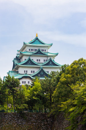old japanese castle, nagoya joのeditorial素材