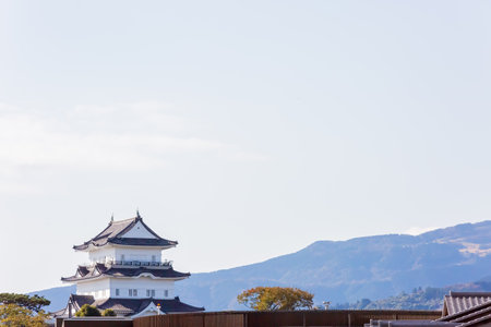 old japanese castle, odawara joのeditorial素材