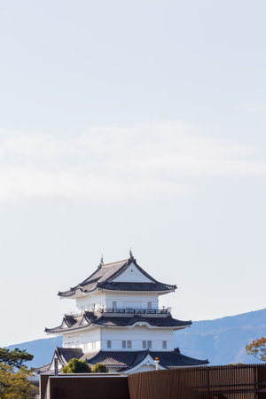 old japanese castle, odawara joのeditorial素材