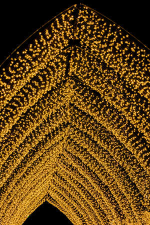 illumination at christmas season in oslo, norwayの写真素材