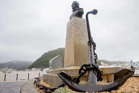 monument for arrival of usn commodore perry's squadronの写真素材