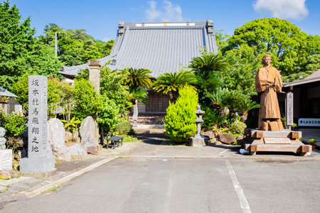 old japanese temple, hofuku jiのeditorial素材