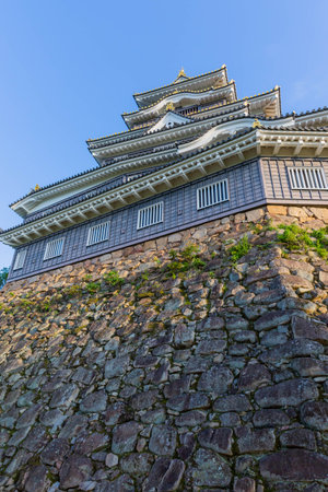 old Japanese castle, Okayama joのeditorial素材
