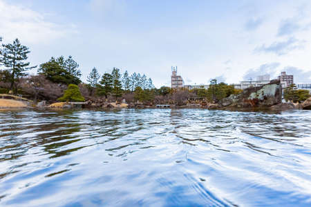 Japanese traditional garden, Tokugawa en  in nagoya, Japanの写真素材