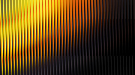 A captivating abstract background featuring vertical lines in golden and black tones, perfect for adding a modern and stylish touch to any design project.の写真素材