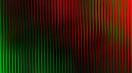A striking abstract background featuring green and red vertical lines, creating a textured surface with a modern and dynamic feel. Perfect for adding depth and visual interest.の写真素材