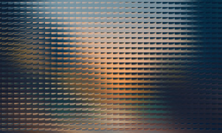 A visually striking abstract background featuring a grid pattern, creating a textured and visually interesting effect. Perfect for adding depth and dimension to designs.の写真素材