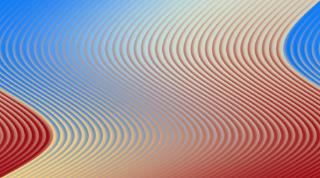 A visually striking abstract design featuring wavy lines and gradient colors. Ideal for modern...
