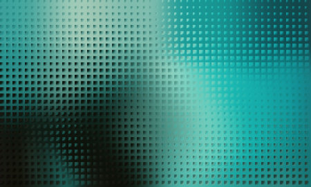 A captivating abstract teal grid background, perfect for adding a modern and futuristic touch to any...