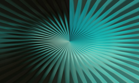 This abstract background features teal radial lines that create an optical illusion. It's perfect...