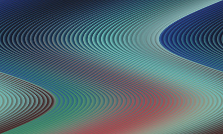 abstract background with smooth wavy lines in blue and red colors