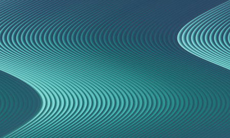 abstract blue background with smooth lines and waves, 3d illustration