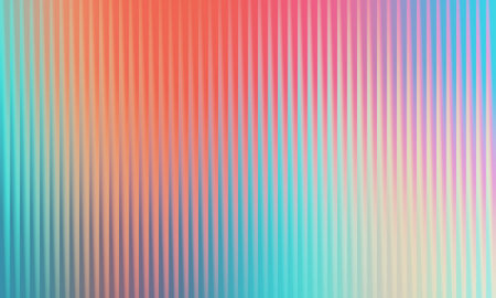 abstract background with stripes in blue, orange, pink and yellowの写真素材
