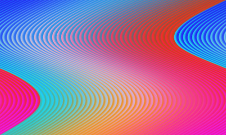 Colorful abstract background with wavy lines. Vector illustration EPS10の写真素材