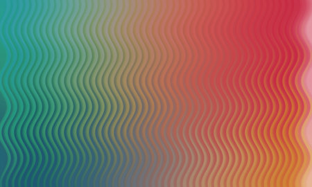 Colorful smooth wavy lines abstract background. Vector Illustration.