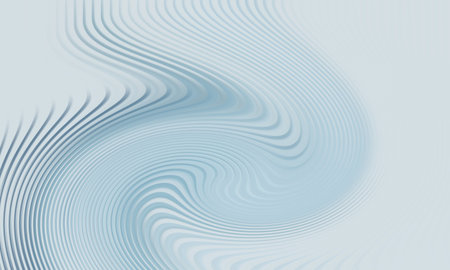 abstract blue background with smooth lines and waves, vector illustration.の写真素材