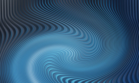 abstract blue background with wavy lines. Vector illustration EPS10