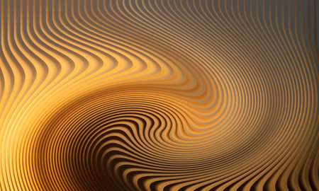 abstract background with smooth wavy lines in orange and brown colors