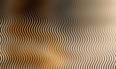 Abstract background with wavy lines in brown colors. Vector illustration.の写真素材