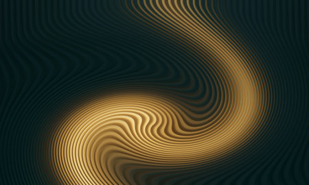 Abstract background with wavy lines. 3d rendering, 3d illustration.