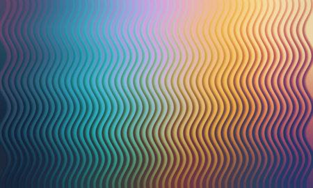 Abstract background with wavy lines. Vector illustration. Colorful gradient.の写真素材