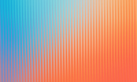 Abstract background with vertical lines in blue and orange colors. Vector illustration.の写真素材