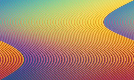 Colorful abstract background with wavy lines. Vector illustration. Eps 10