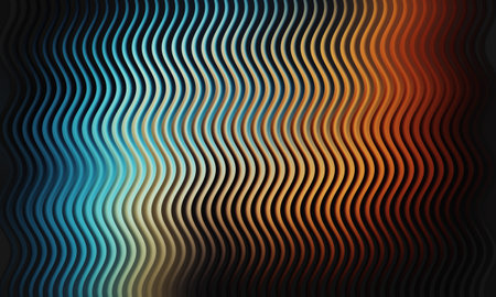 Colorful smooth wavy lines abstract background. Vector illustration EPS10の写真素材