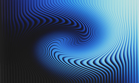 abstract blue background with some smooth lines in it (see portfolio for more in this series)の写真素材