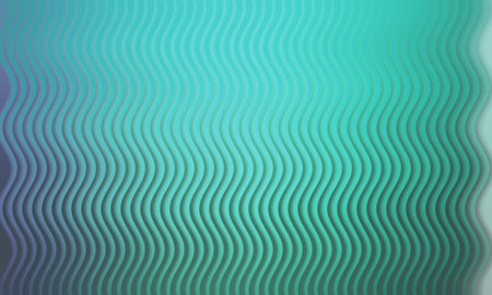 Abstract background with wavy lines in turquoise colors. Vector illustration.の写真素材