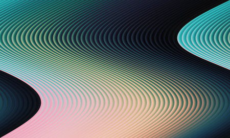 Colorful abstract background with waves and lines. Vector illustration EPS10