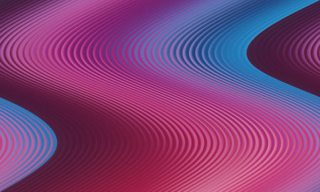 Colorful abstract background with wavy lines. Vector illustration for your design
