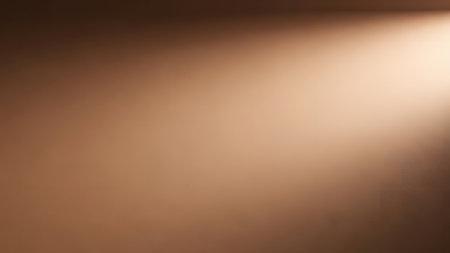 Abstract brown background with some smooth lines in it and a spotlight on itの素材