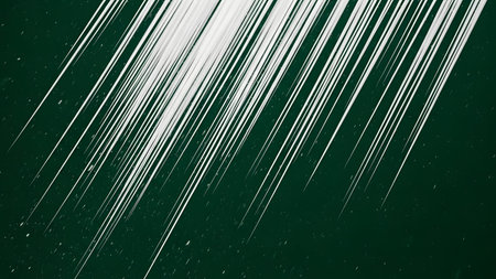Abstract background with white lines on a dark green background. Illustrationの素材