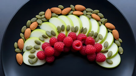 Healthy food clean eating selection: fruit, vegetable, superfoods and dairy products.の素材