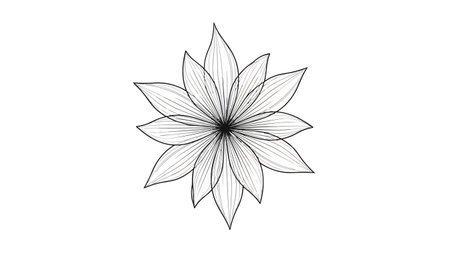 Beautiful flower isolated on a white background. Vector illustration for your designのイラスト素材