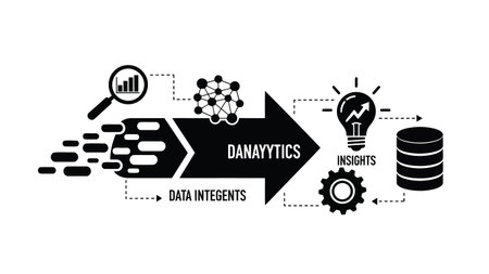 Data analysis concept banner. Flat illustration of data analysis concept banner for web designのイラスト素材