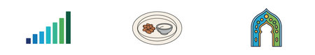 Coffee icon set. Coffee cup and saucer. Flat design.
