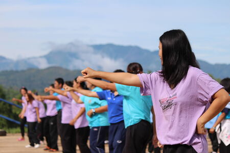 Exercise by Aerobic danceのeditorial素材