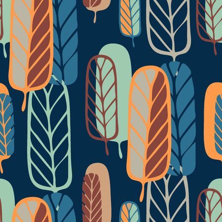 Beautiful and stylish stylized trees.のイラスト素材