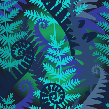 Beautiful design with fantasy and mysterious forest plantsのイラスト素材