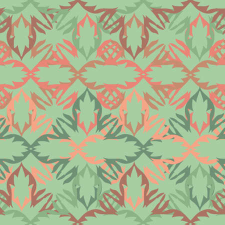 Modern seamless stylised colorful design with abstract geometric shapesのイラスト素材